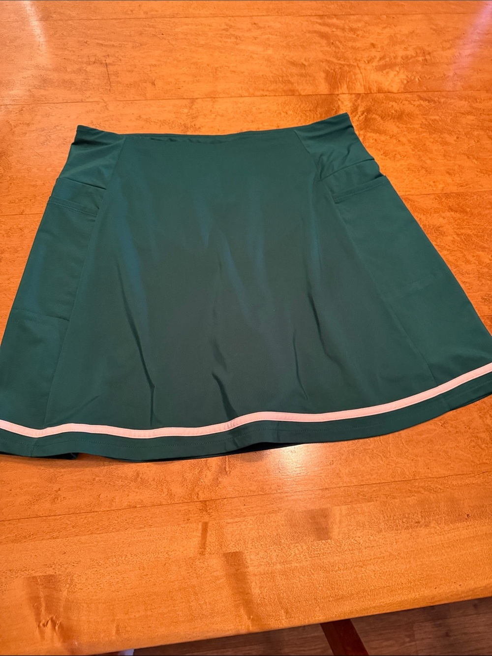 Walter Hagen Performance Women's Golf Skirt w/pockets SZ MED Green/Pink Trim